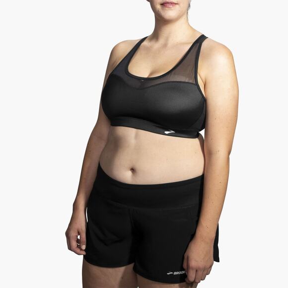 Brooks FastForward Crossback Sports Bra Black Mesh Adjustable Women's Size XXL - Picture 3 of 13